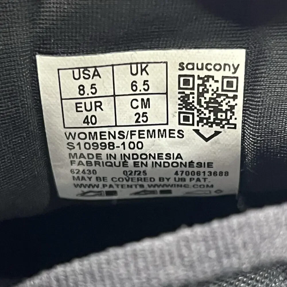 Saucony Guide 18 Running Shoes Women Size 8.5 Black Mesh Comfort Cushion Sneaker